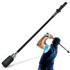 MO EYES Golf Swing Trainer Black Indoor and Outdoor Practice Stick Hand Grip HGB031