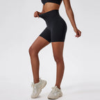 Hearuisavy Summer Soft Yoga Shorts Buttock Lift Gym Leggings Women High Waist Sports Shorts Women Running Workout Shorts Female