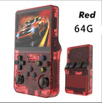 R36S Classic Retro Game Console with ARKOS System Video Games Single Card Portable Hand-held Gaming Console Kids Gift 3.5 Inch