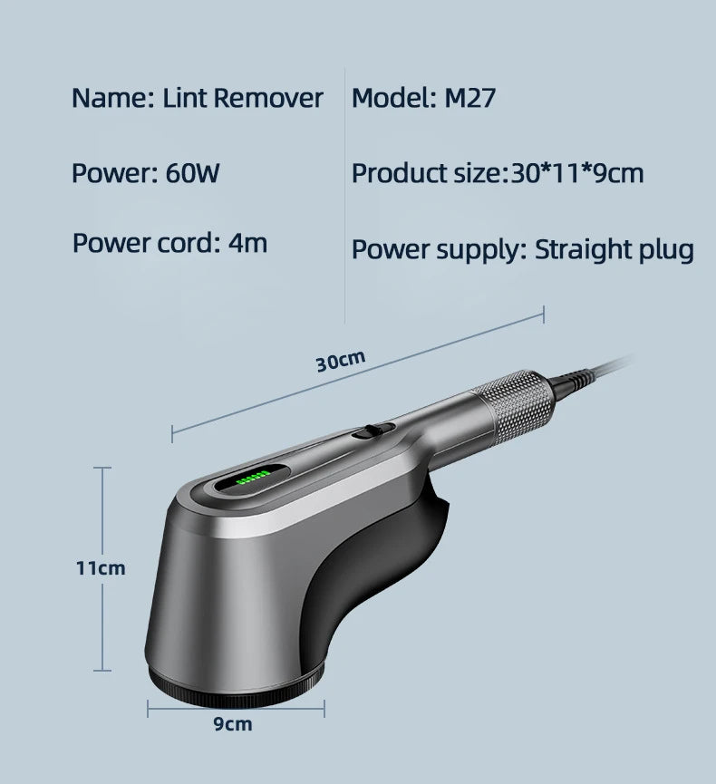 60W Commercial Lint Remover Spool Machine Professional Hairball Trimmer Clothes Electric Lint Remover Dry Cleaners Shaving Ball