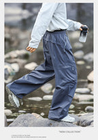 CHRLCK Men's Hiking Cargo Pants Waterproof Outdoor Quick Dry Lightweight Ripstop Women Camping Fishing Climbing Hunting Trousers
