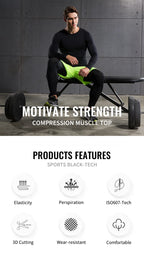 Compression Running Top Men Long Sleeve Shirt For Male Gym Clothing Quick Dry Sportswear Fitness Tee Training Workout Muscle Top