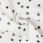 hirigin Polka Dot Floor-length Chiffon Skirt French Style Ruffled Mesh A-line Skirts Elegant Maxi Bottoms High Waist Streetwear