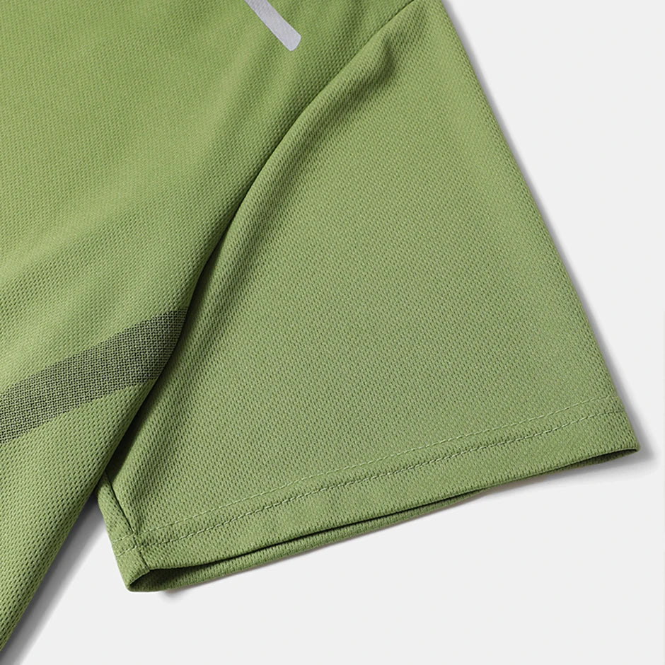 4/1 Pcs Men's Summer Multicolor Quick-drying Sports Short Sleeve Loose Breathable Fitness Running Badminton T Reflective Strip