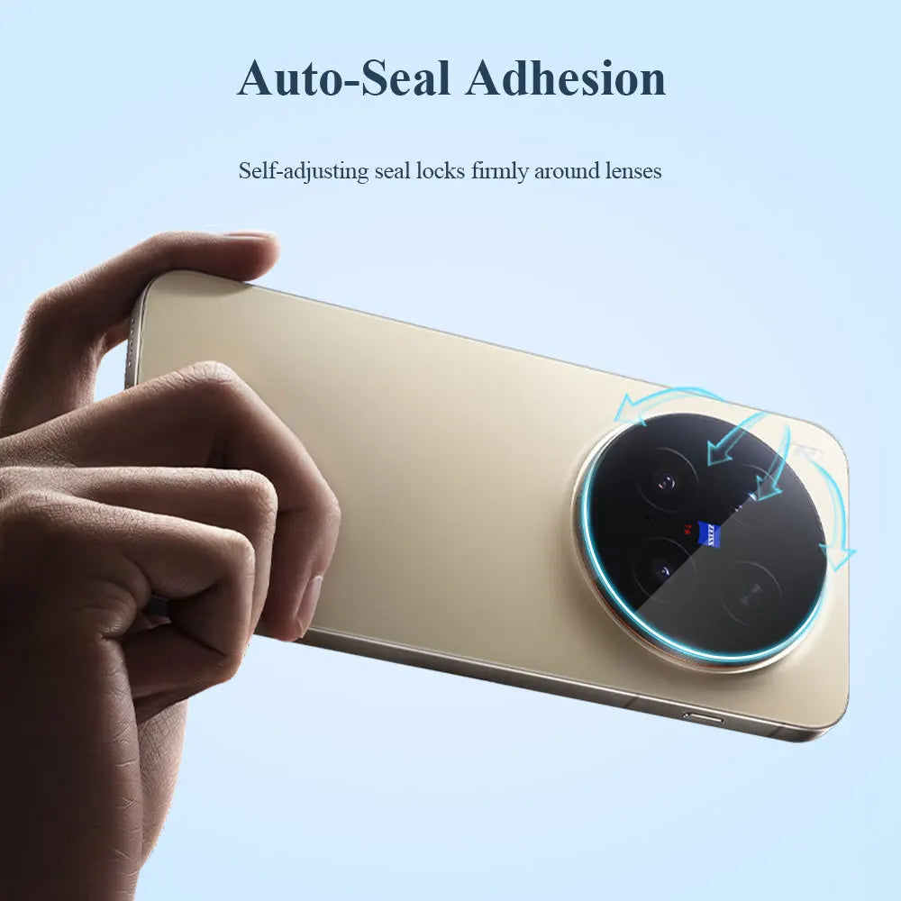 Lereach for VIVO X300 Ultra X300S Self-Locating Frame Tempered Glass Camera Lens Protector Anti-Scratch Film