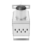 Portable Camping Wood Stove, Mini Stainless Steel Fire Pit for Outdoor Cooking, Hiking, BBQ, with Glass Window & Airflow Vents