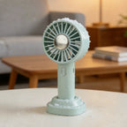 Mini Cooling Fan 3 Speed Portable Summer Refreshing Breeze Ice Pack 1800mAh Rechargeable Personal Air Conditioner