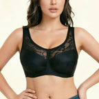 Womens Wireless Lace Minimizer Bra Wide Straps Thin Bras Non Padded Plus Size Adjustable Underwea 80 85 90 95 100 105B C D E F G