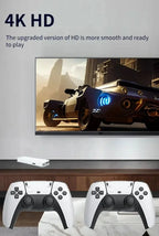 4K 64G Retro Game Console: M15 Game Stick with 40000+ Classic Arcade Games, Dual Wireless Controllers 2-Player TV System