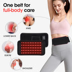 25x13.5cm 60 LEDs 660nm Red Light Infrared Belt 850nm Back Burn Fat Wrap Slimming Machine Waist Timing Pad For Muscle Skin Care