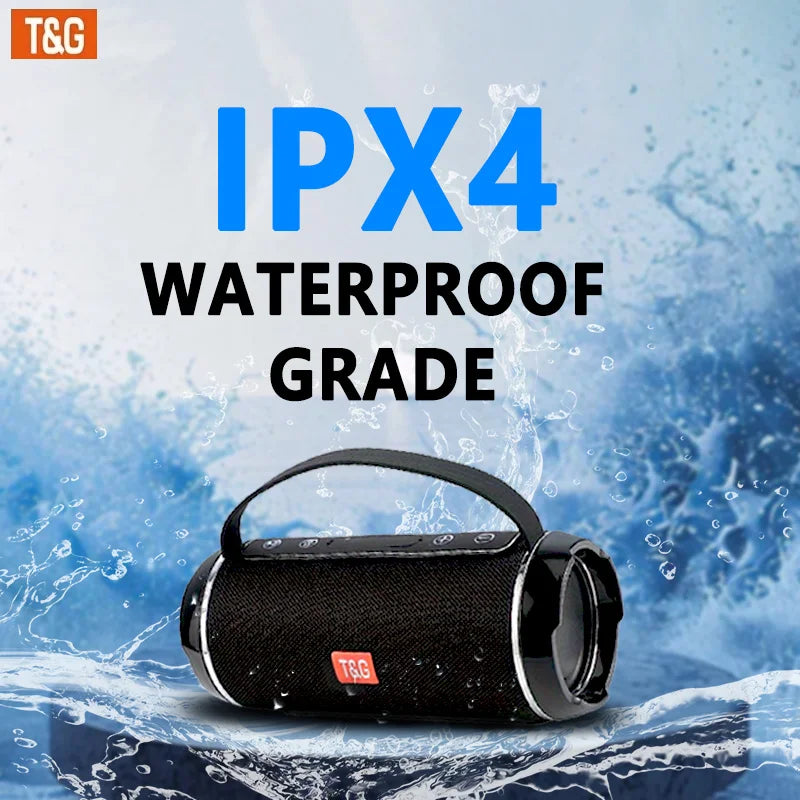 TG116C Outdoor Portable Upright Wireless Compatible Speaker, Cute Little Cube Speaker Music player, Support USB/ TF/ FM Radio Mu
