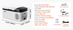 SucceBuy 15L 20L 22L Car Refrigerator Electric Cooler -4°F to 68°F Car Fridge with APP Control Cars Freezer for RVs Camping